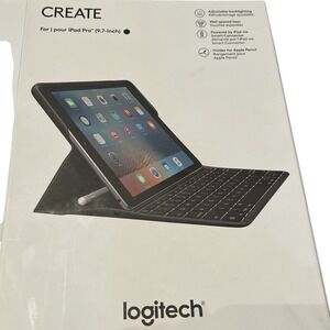 Logitech Create Backlit Keyboard Case for iPad Pro 9.7" Gray  Smart Connector